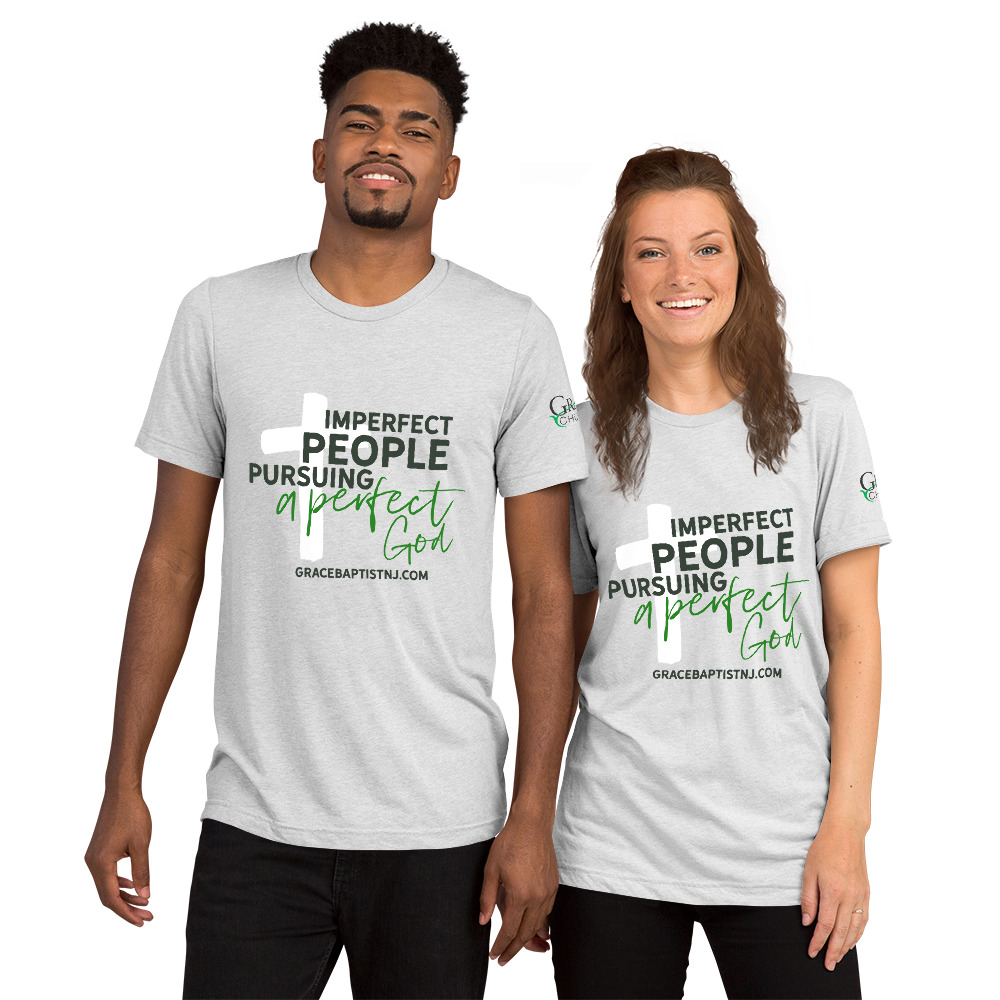 Grace Church Short sleeve t-shirt — White Fleck Triblend
