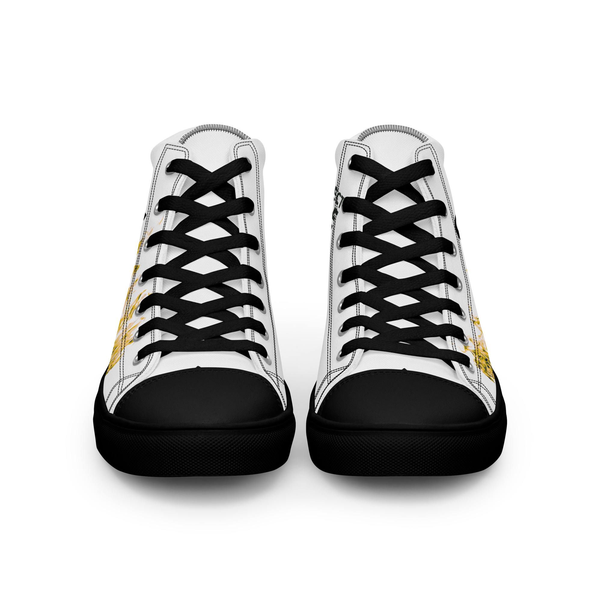 Men’s high top canvas shoes — Black