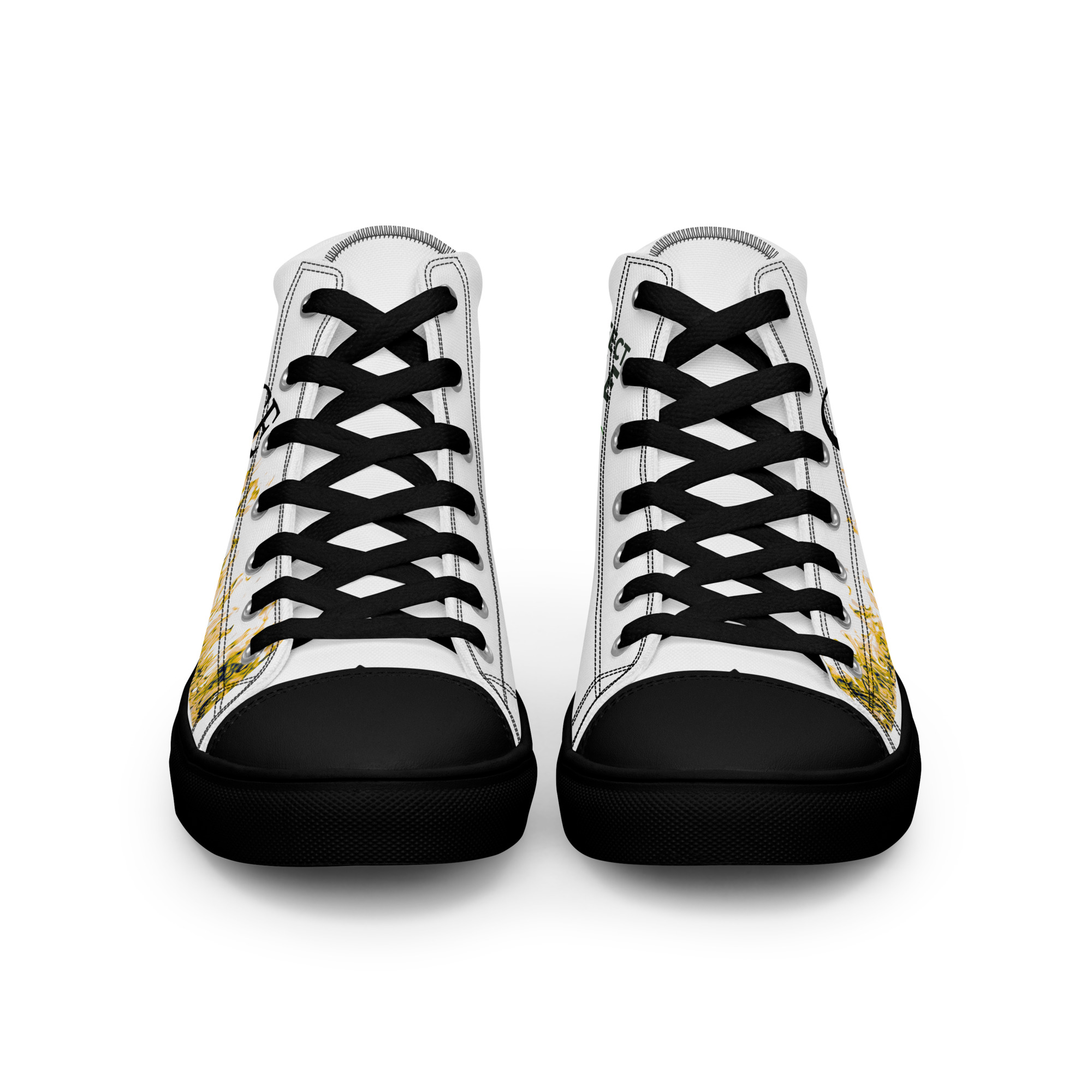 Women’s high top canvas shoes — Black
